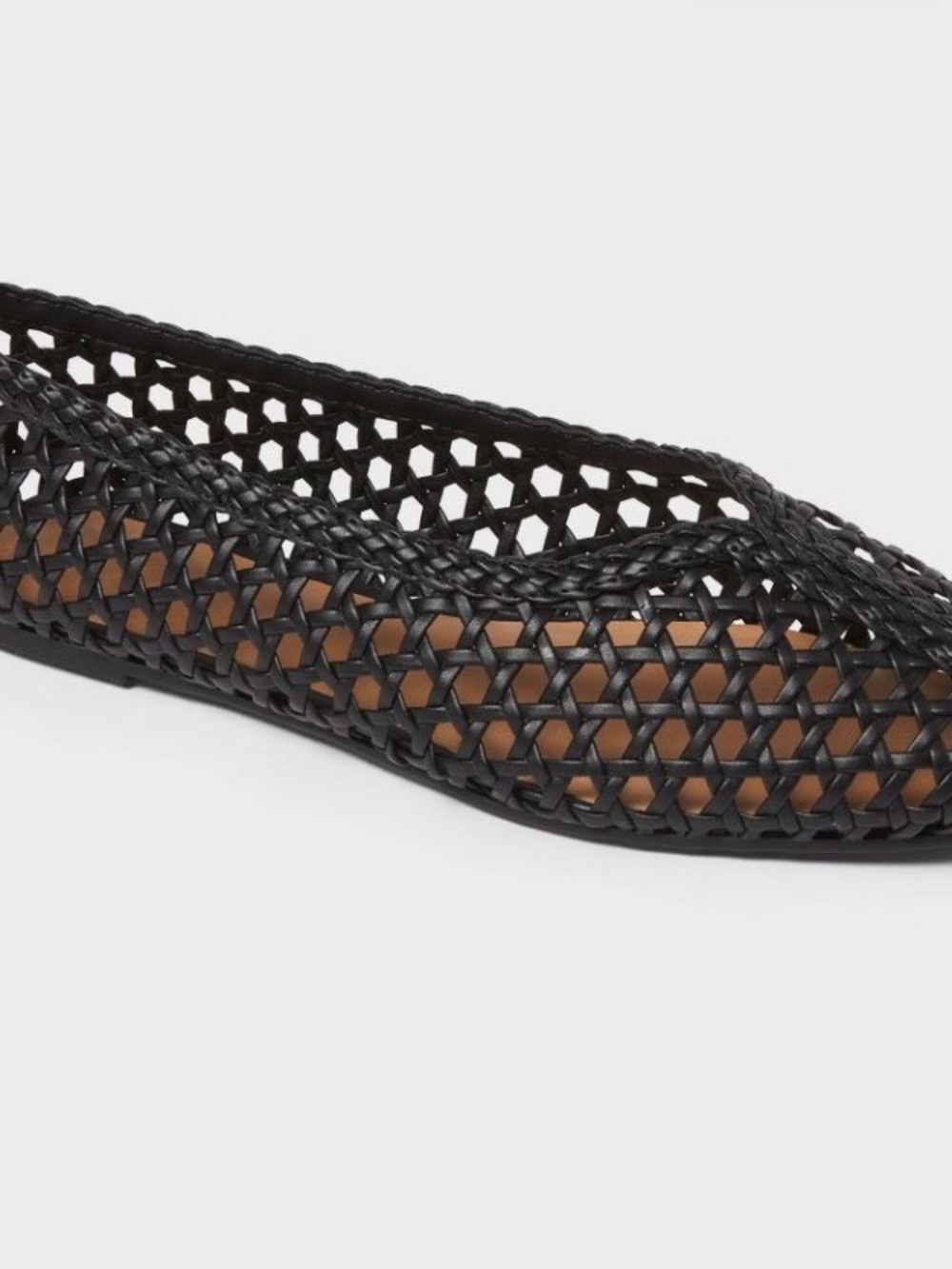 Universal Thread Black Woven Ballet Flat